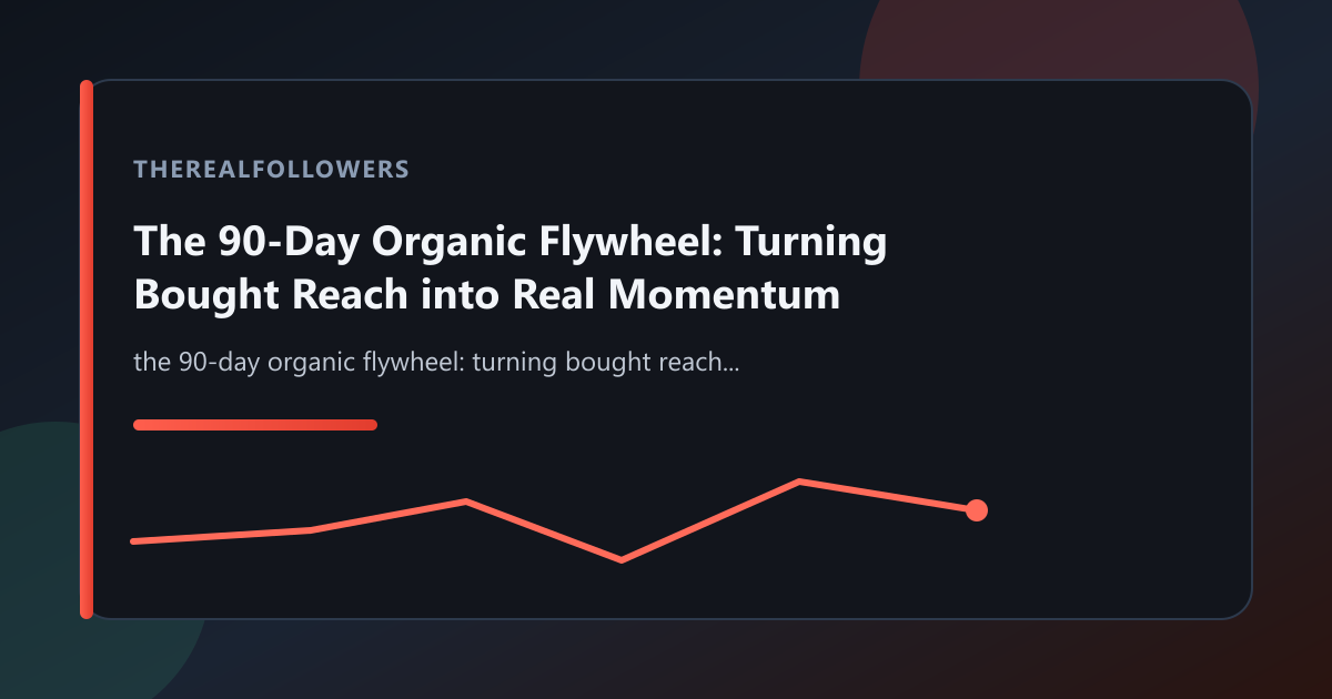 The 90-Day Organic Flywheel: Turning Bought Reach into Real Momentum cover