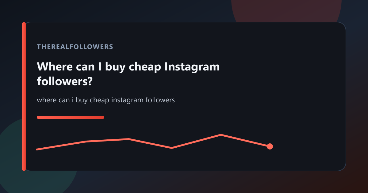 Where can I buy cheap Instagram followers? cover