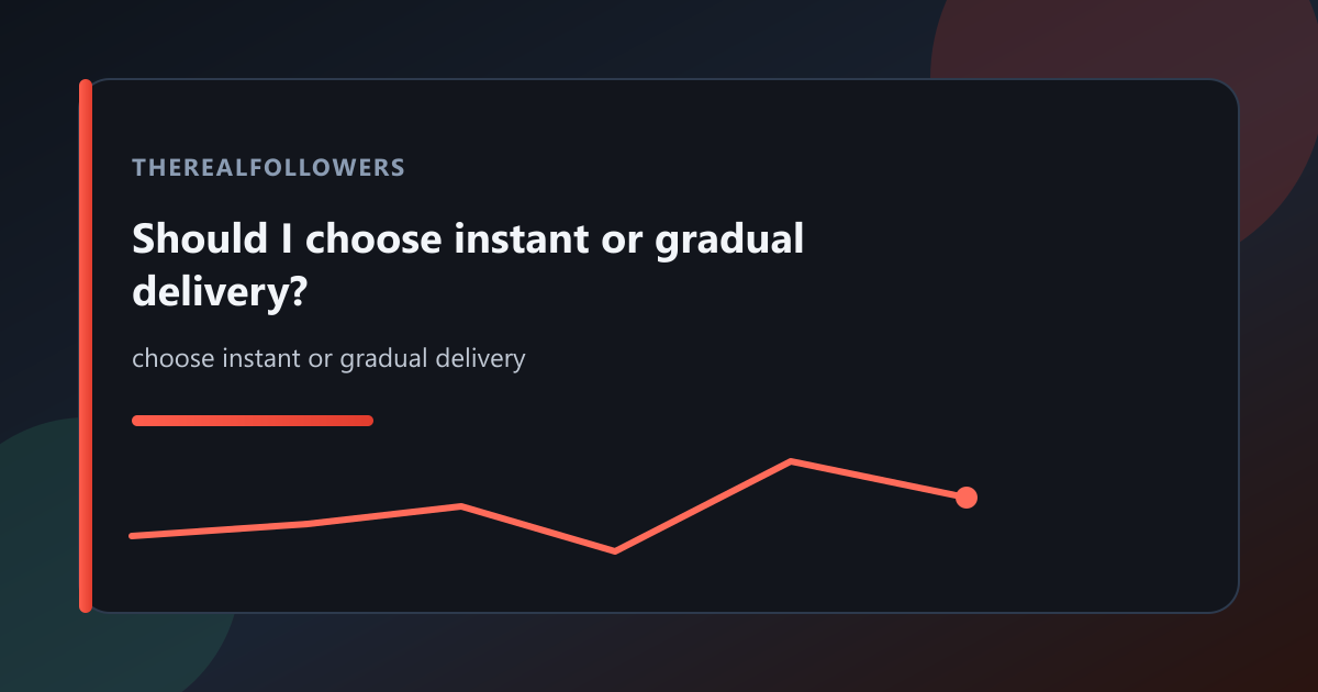 Should I choose instant or gradual delivery? cover