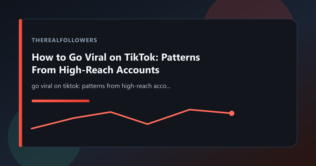 How to Go Viral on TikTok: Patterns From High-Reach Accounts cover