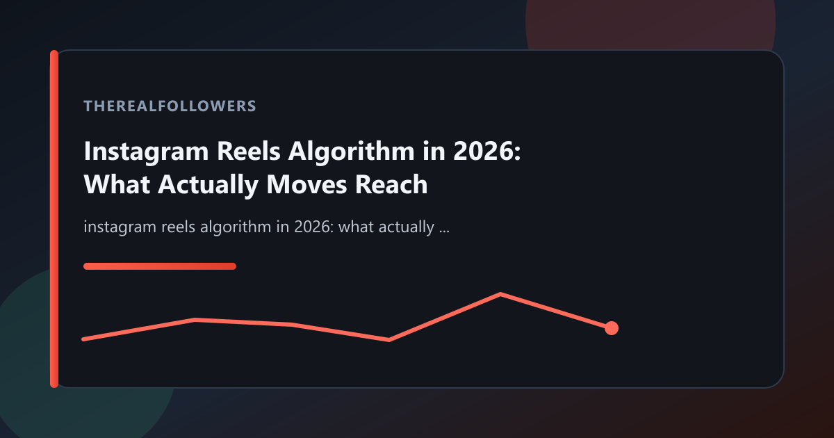 Instagram Reels Algorithm in 2026: What Actually Moves Reach cover
